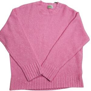 From Future 100% Cashmere Fantasy Pink Mouline Oversize Knit Sweater NWT Small